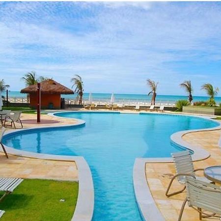 Apartamento Vista Total Do Mar Uma Cobertura A 400M Do Beach Park No Porto Das Dunas Aquiraz Condominio Terramaris Piscina Ampla Parque Infantil Sauna Estacionamento Privado Dış mekan fotoğraf