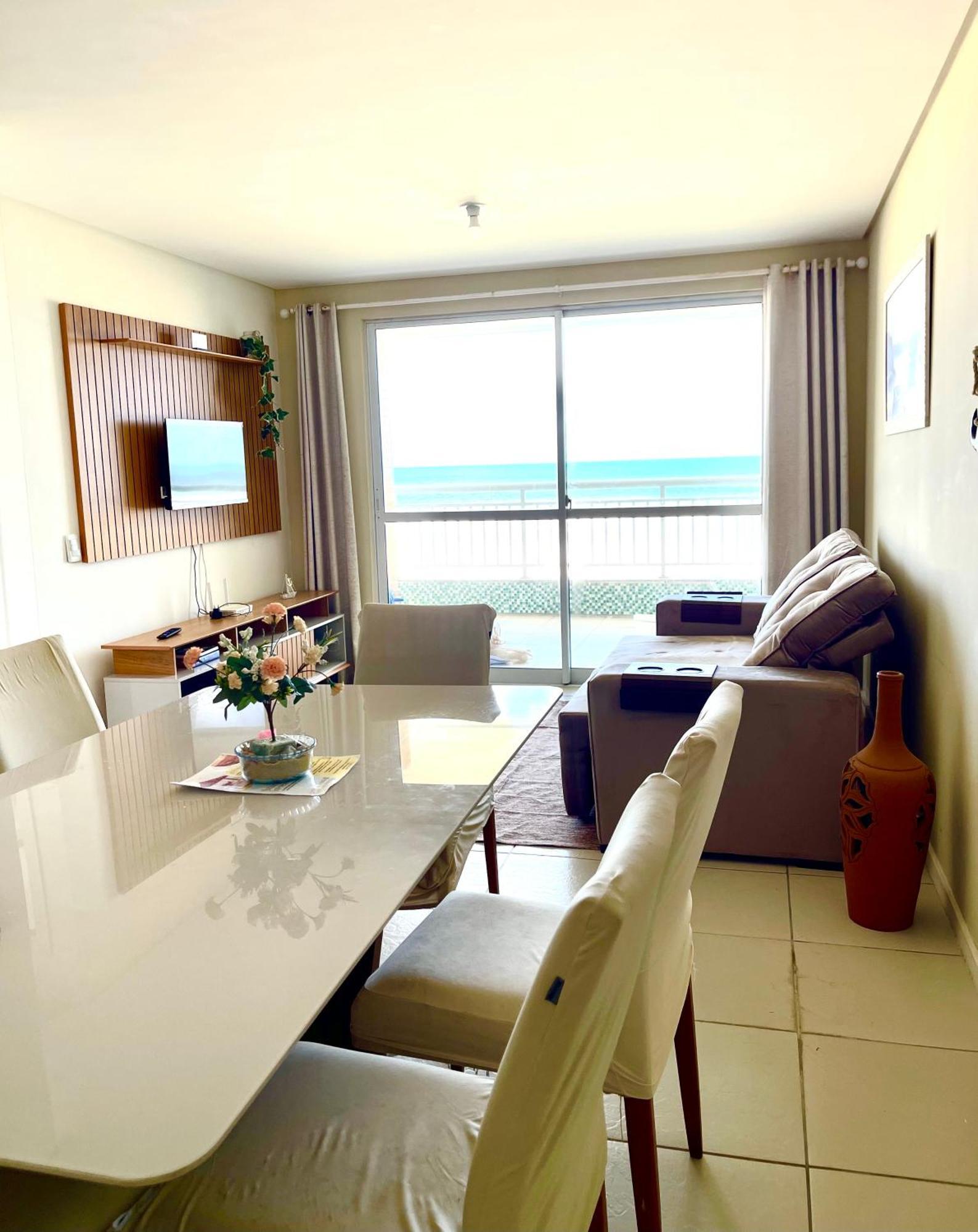 Apartamento Vista Total Do Mar Uma Cobertura A 400M Do Beach Park No Porto Das Dunas Aquiraz Condominio Terramaris Piscina Ampla Parque Infantil Sauna Estacionamento Privado Dış mekan fotoğraf